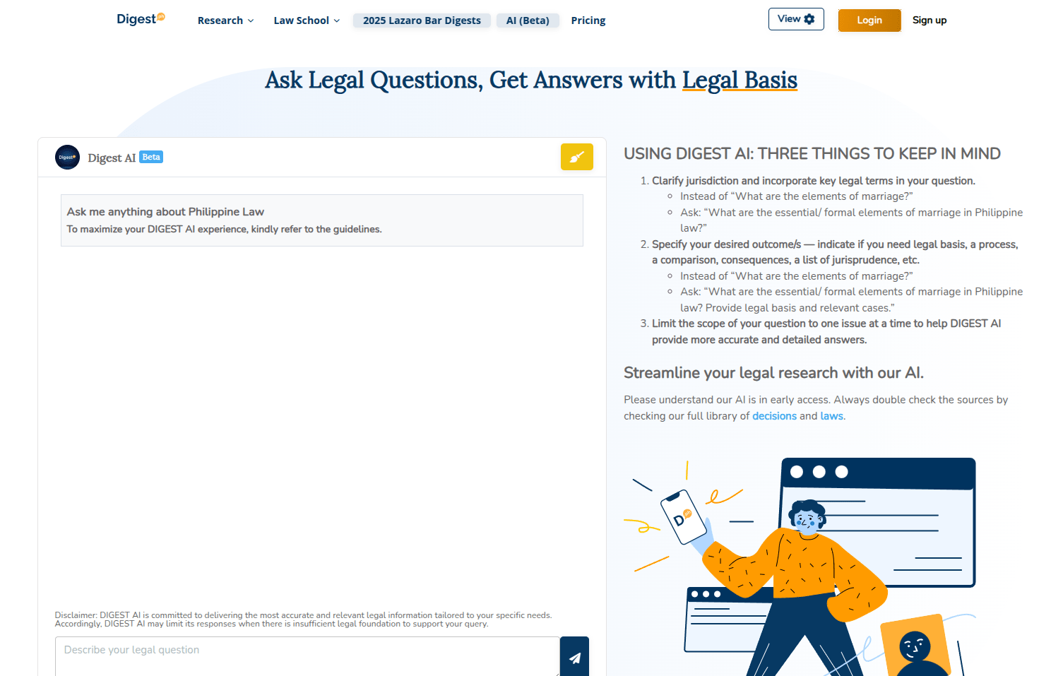Digest AI website preview