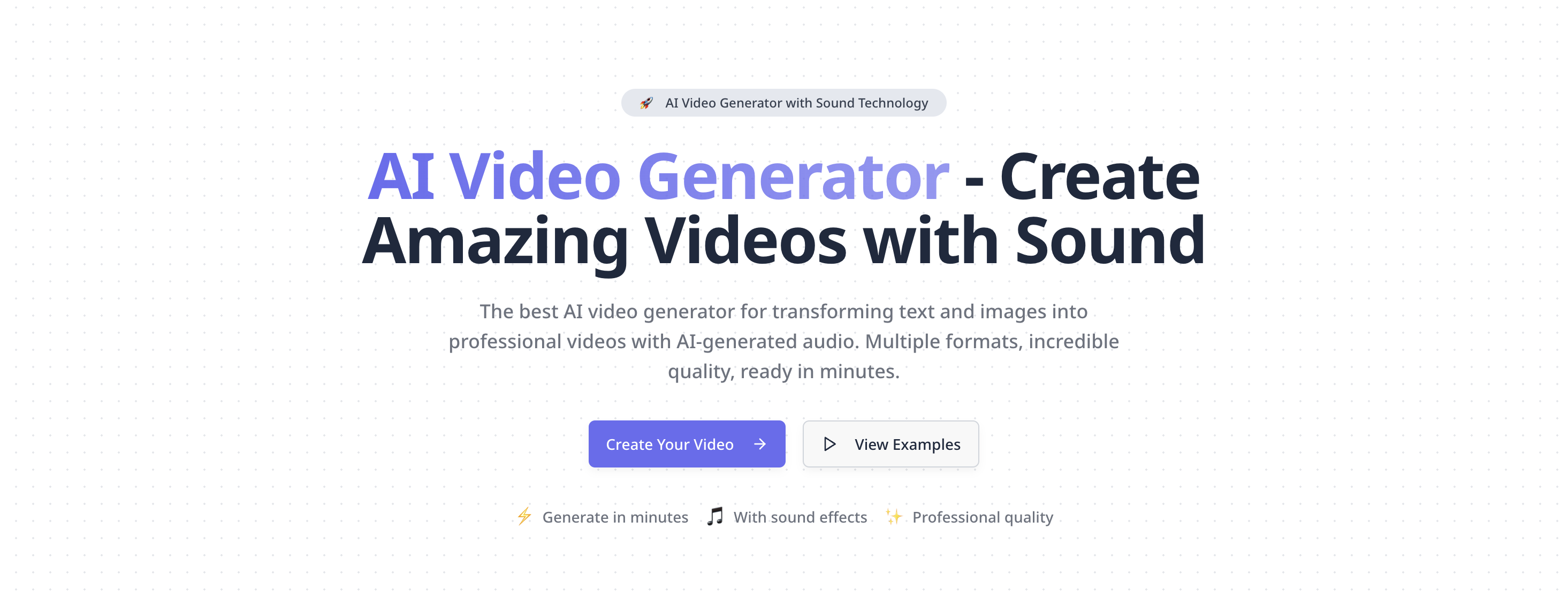 Plexigen AI - AI Video Generator with Sound  preview