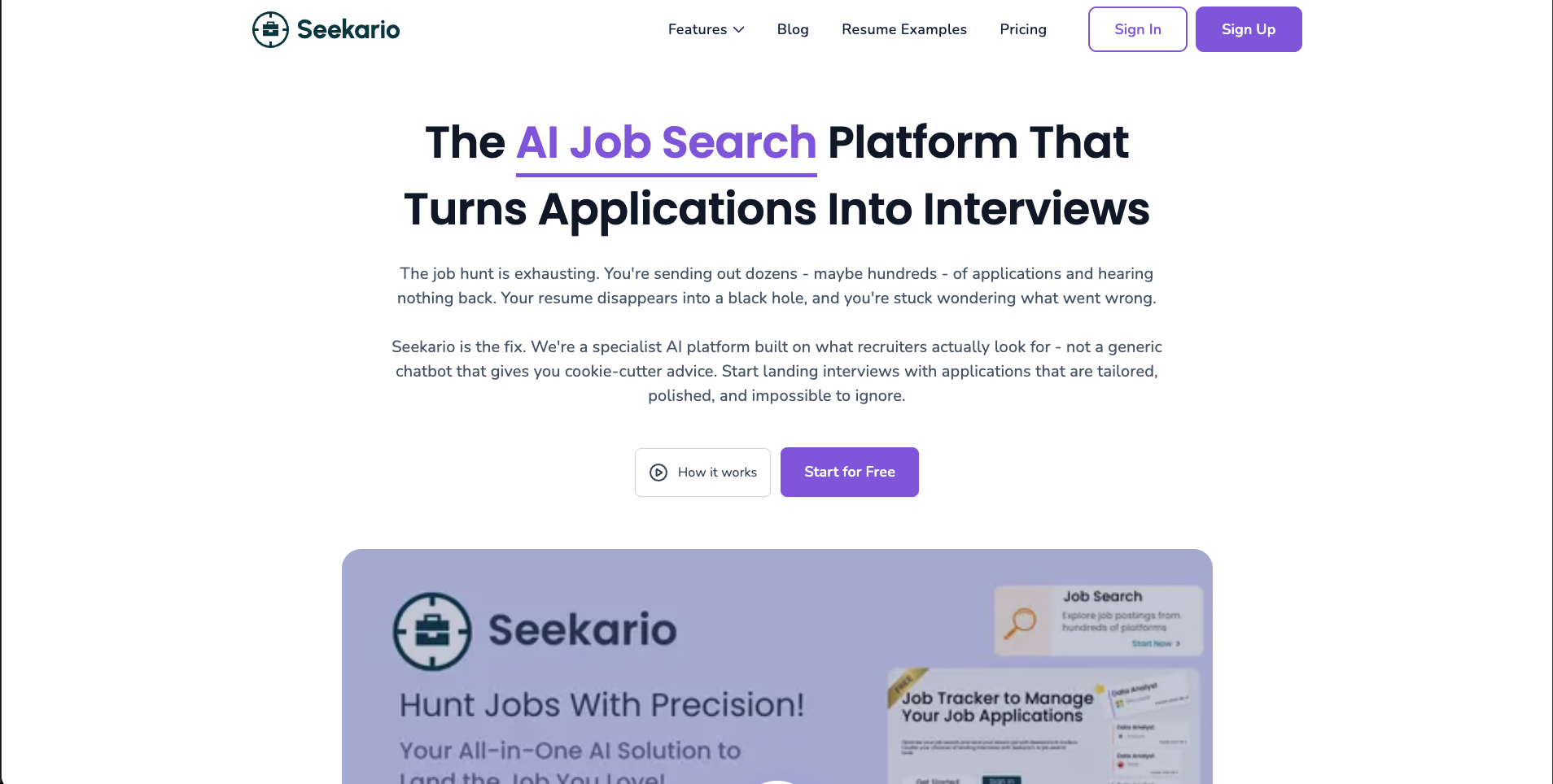 Seekario preview