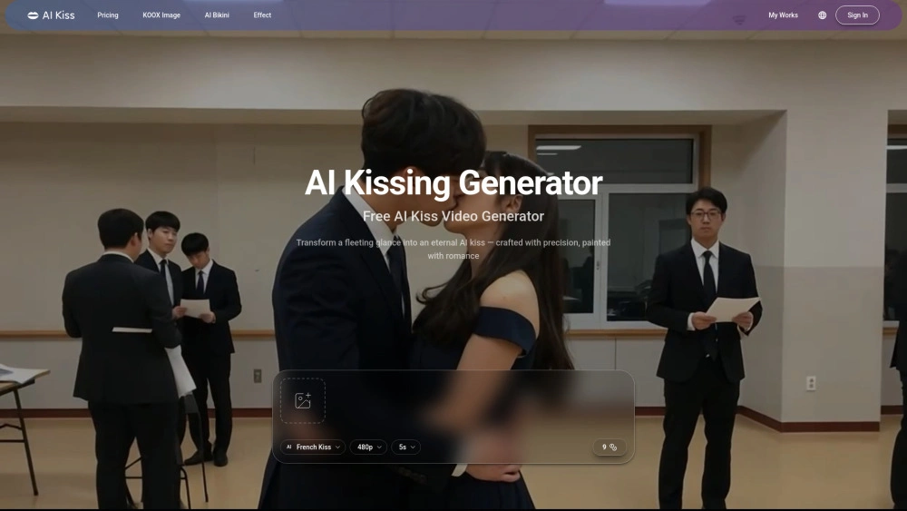 AI KISS VIDEO GENERATOR preview