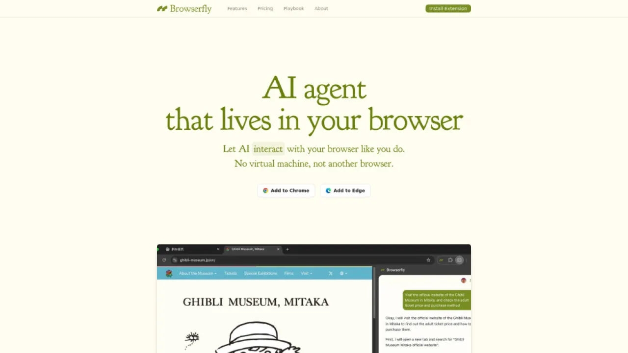 Browserfly website preview