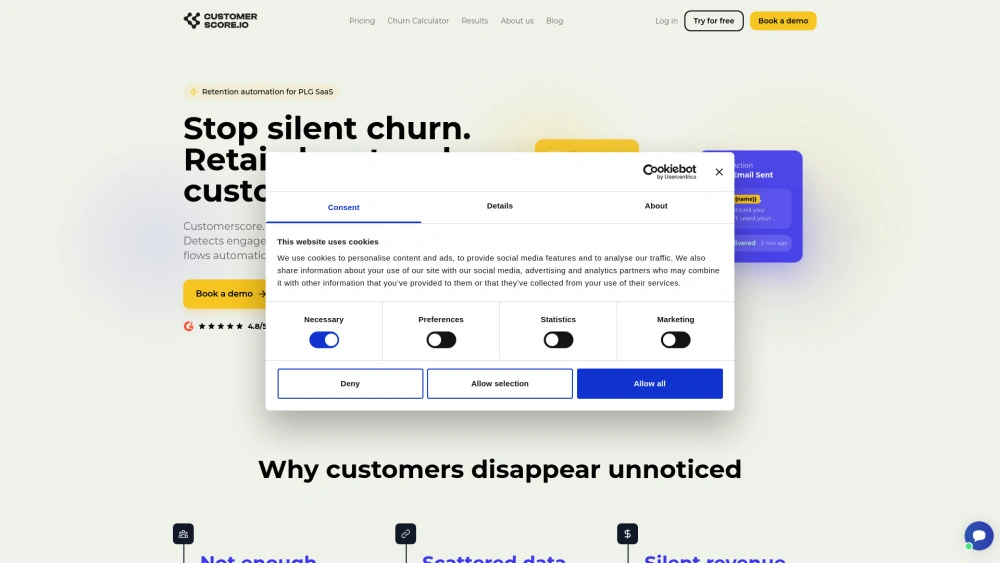 Customerscore.io preview
