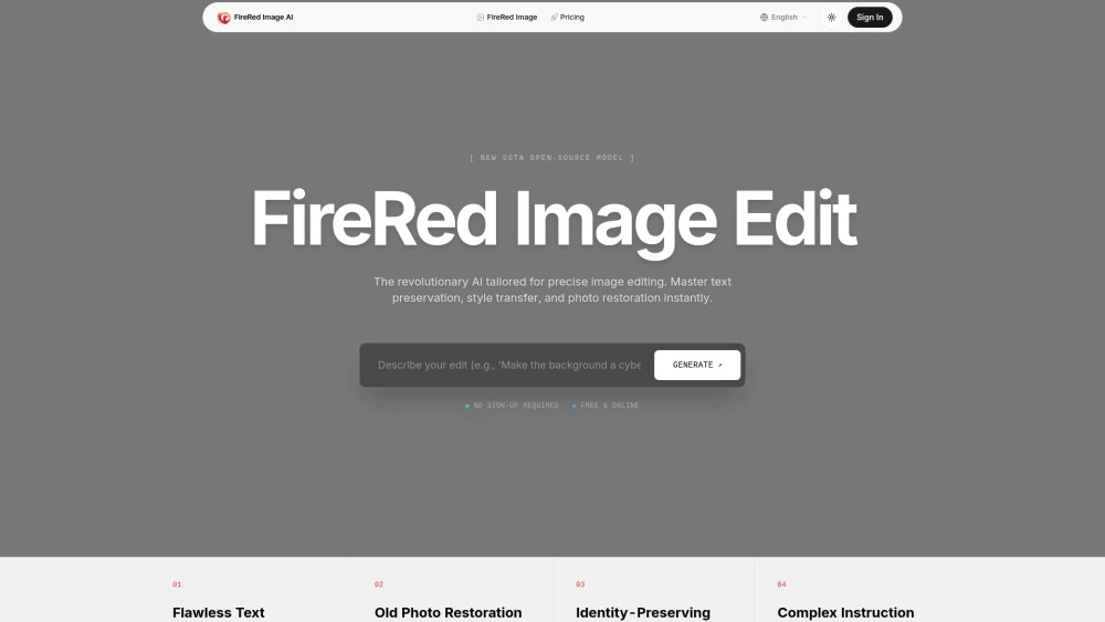 FireRed Image AI preview