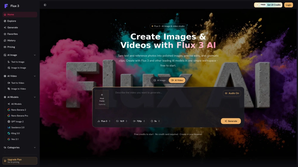 Flux 3 AI preview