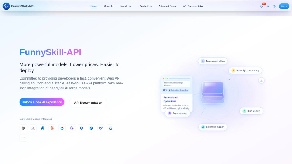 Funnyskill API preview