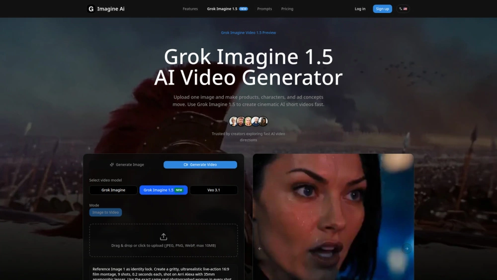 Grok Imagine 1.5 preview