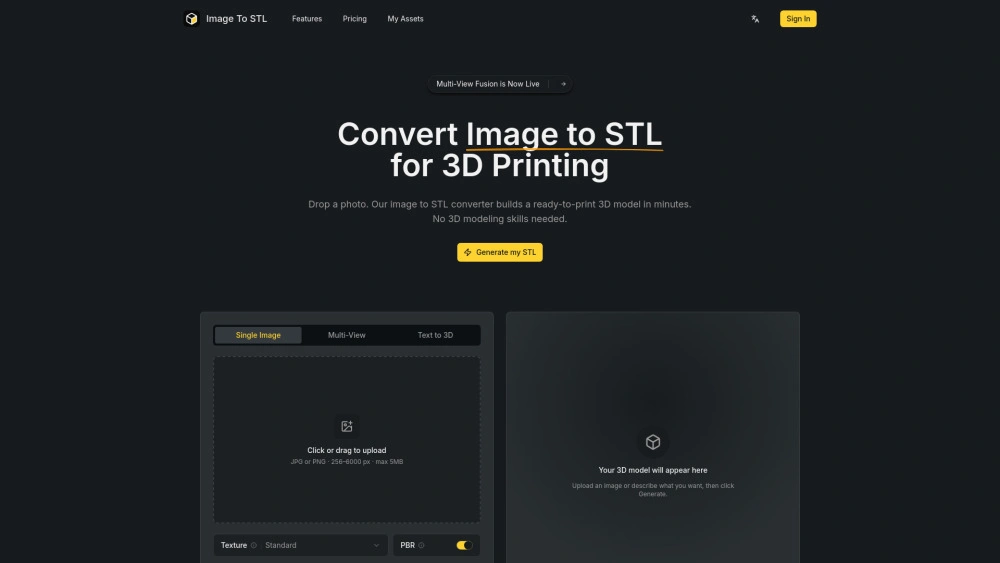 Image To STL preview