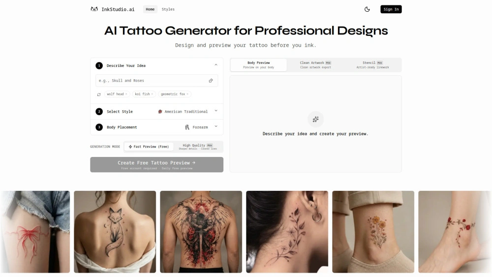 InkStudio.ai preview