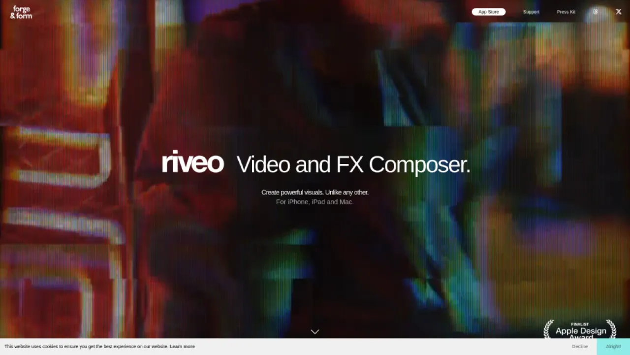 Riveo website preview