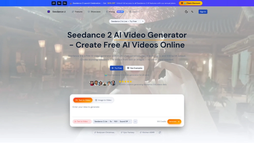 Seedance 2 AI preview