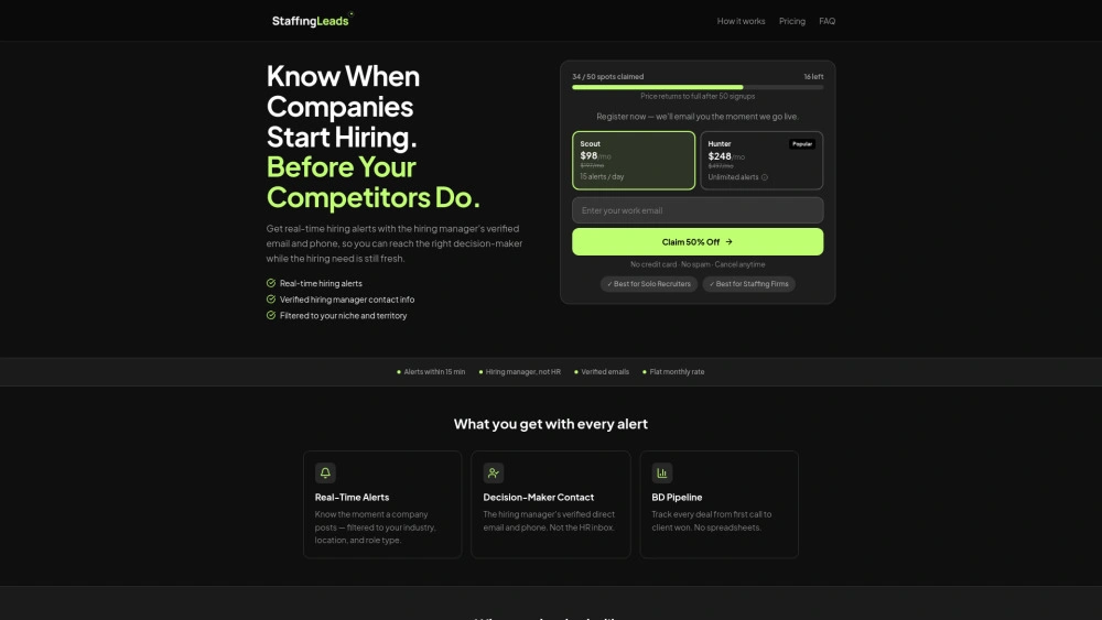 StaffingLeads preview