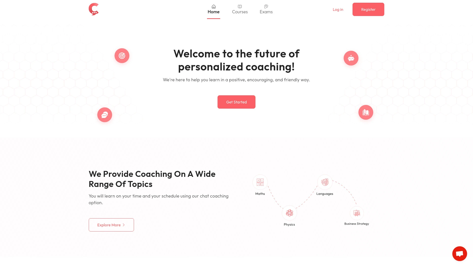 Coachchat website preview