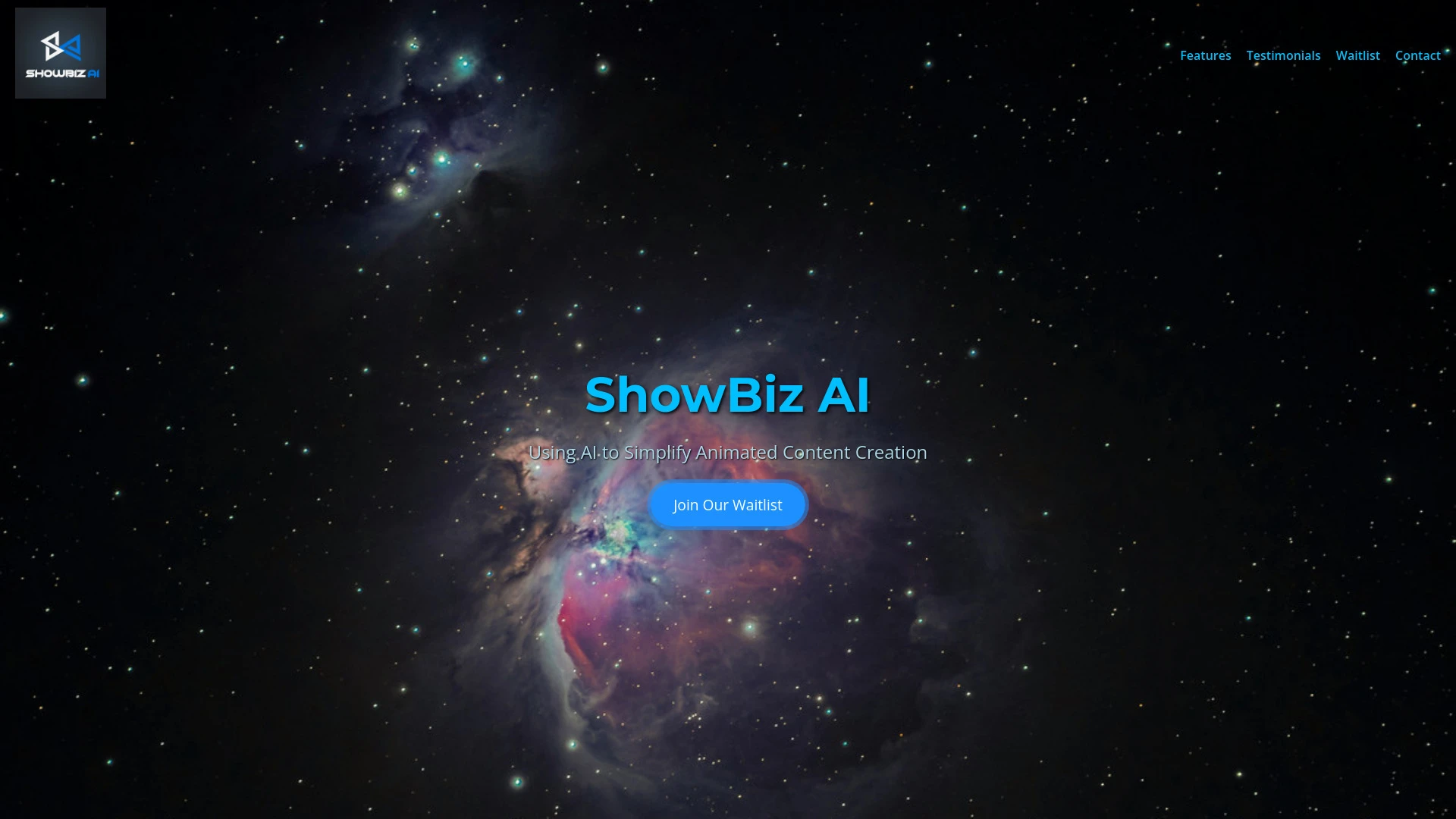 ShowBiz AI website preview