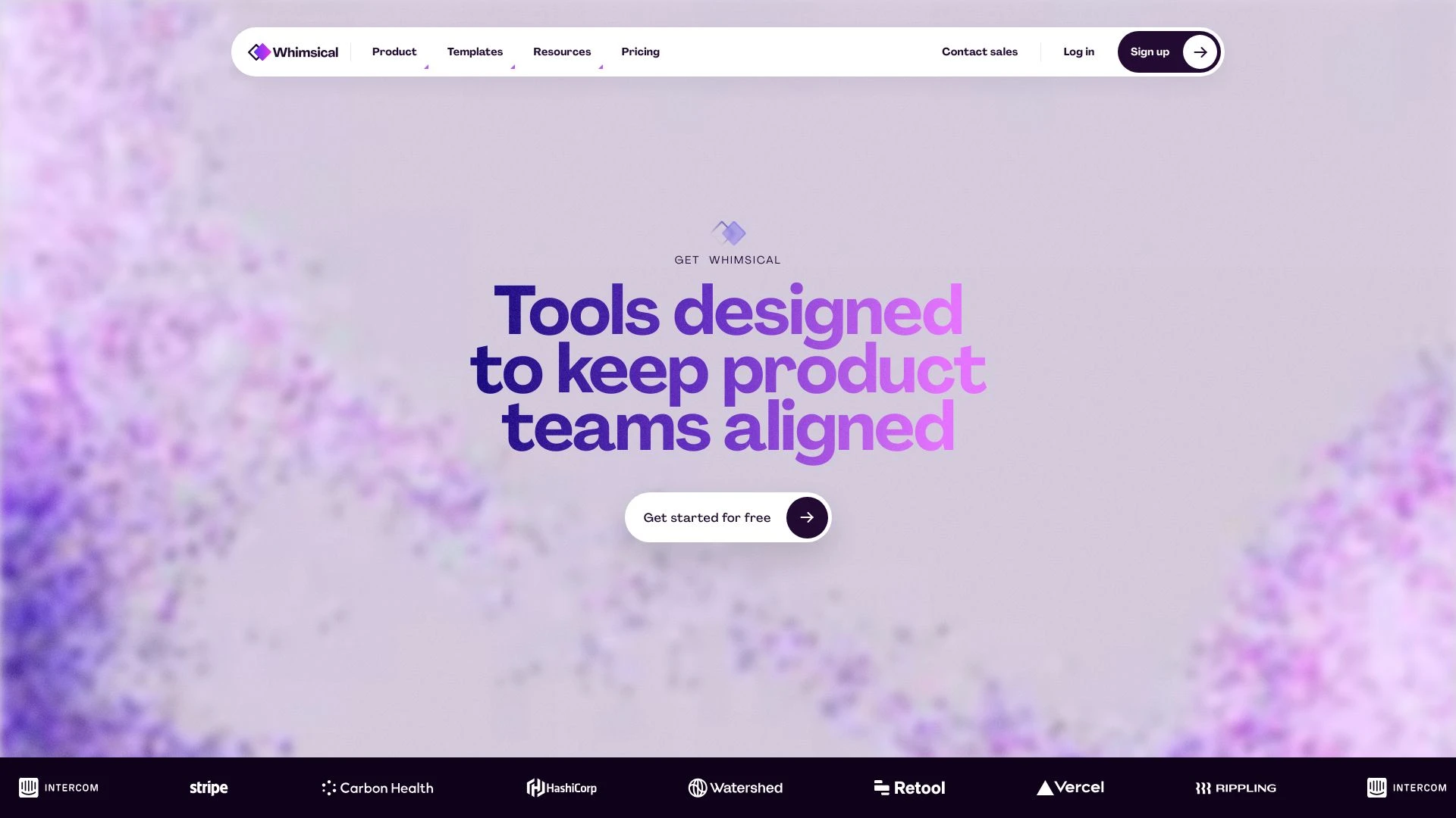 Whimsical website preview