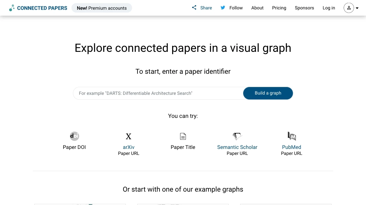 Connected Papers website preview