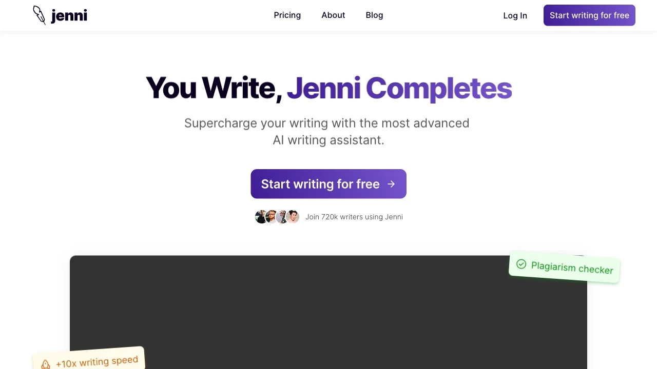 Supercharge Your Writing with Jenni AI preview