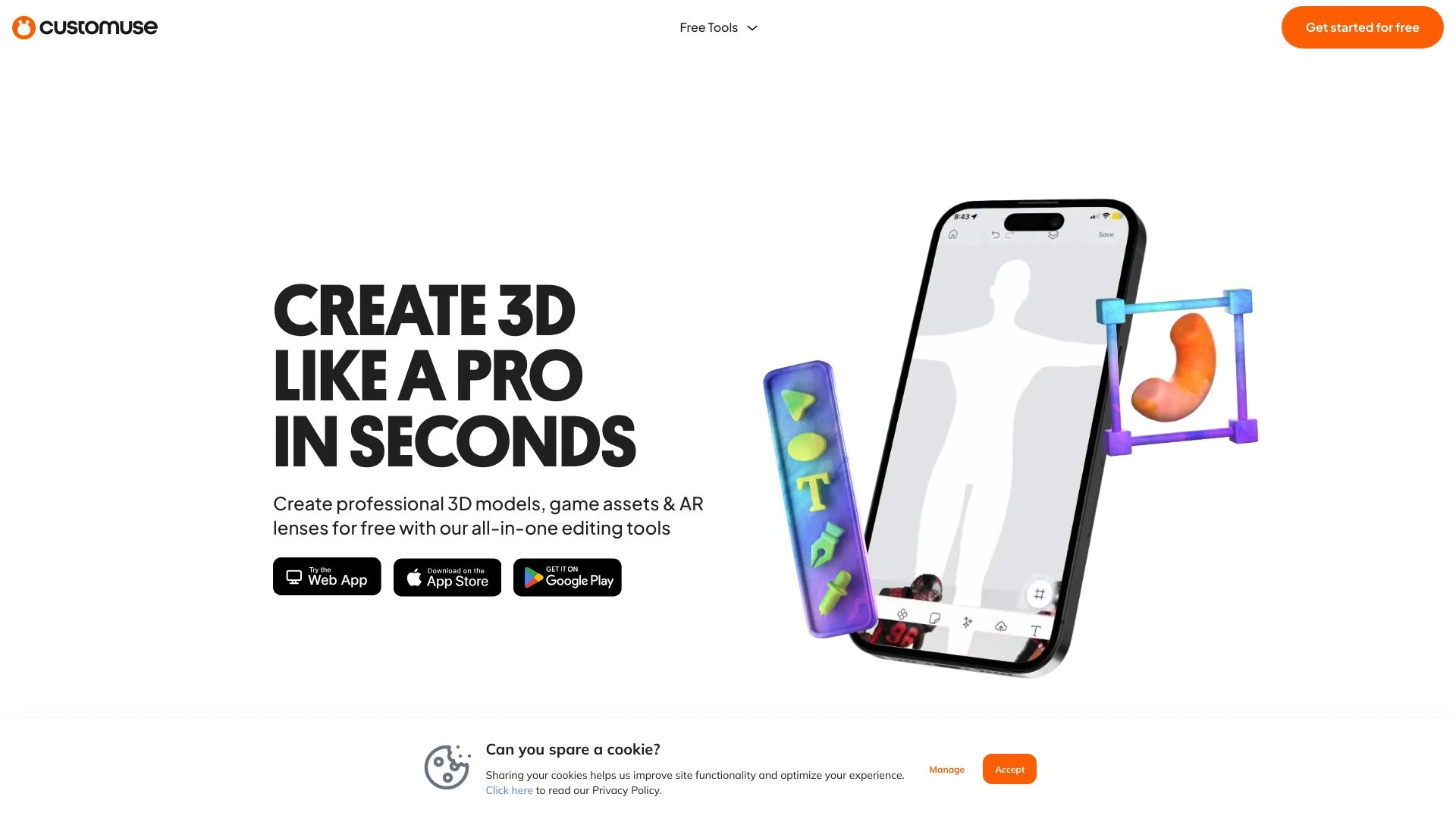 Customuse website preview