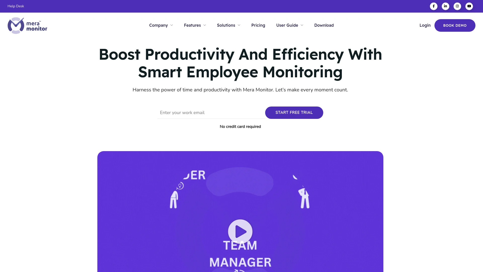 Mera Monitor website preview