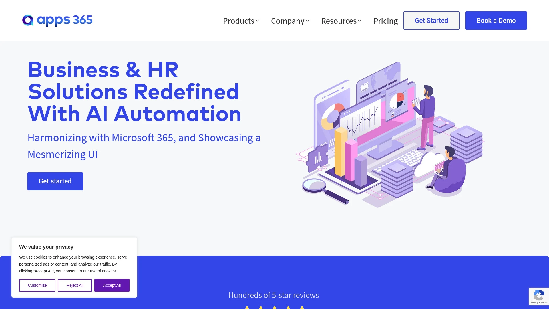 Apps 365 website preview