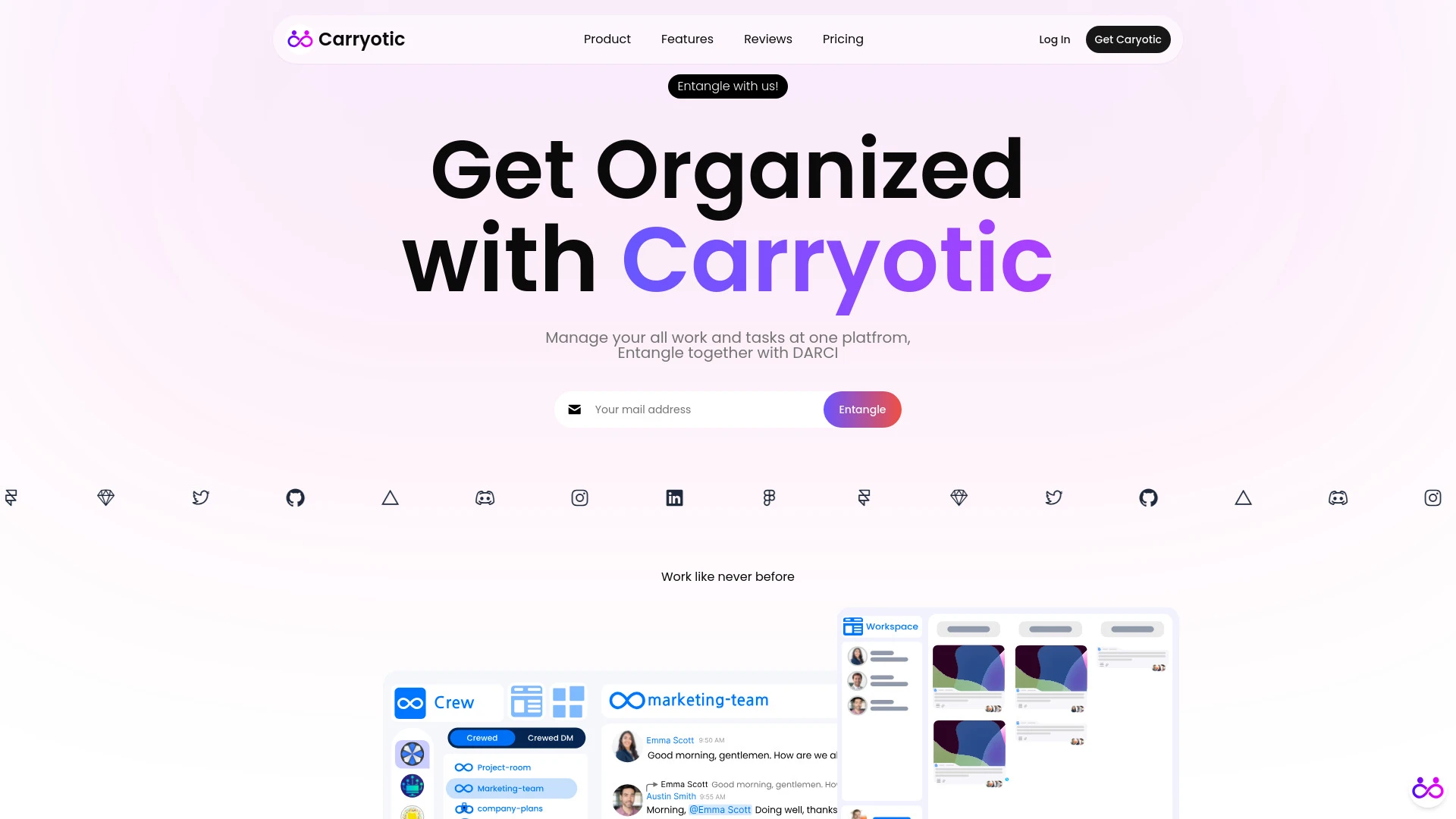 Carryotic website preview