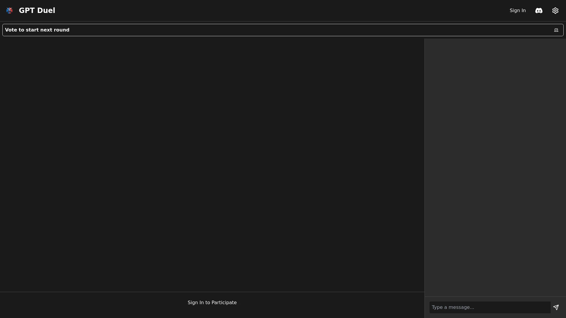 GPT Duel website preview