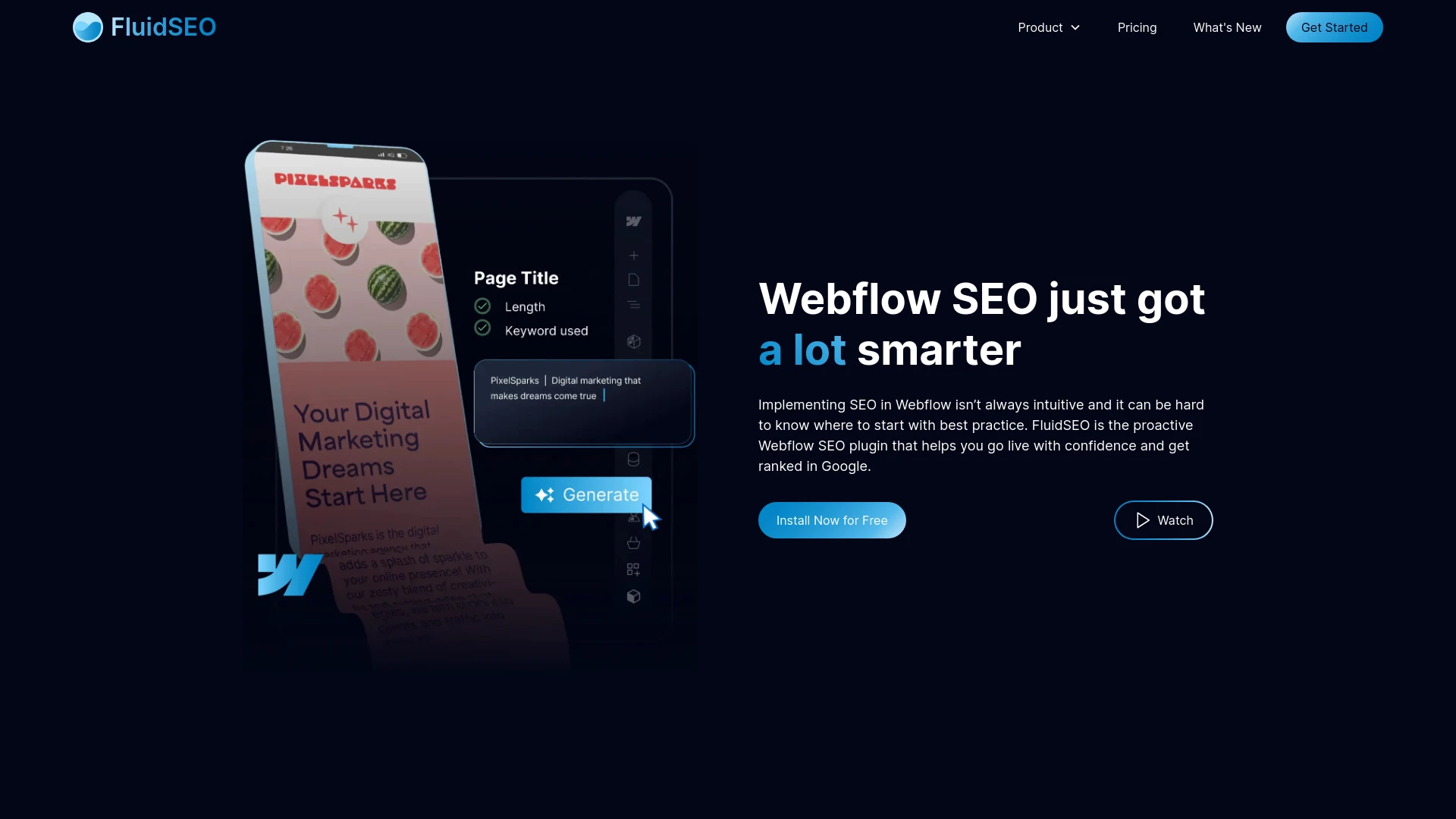 FluidSEO website preview