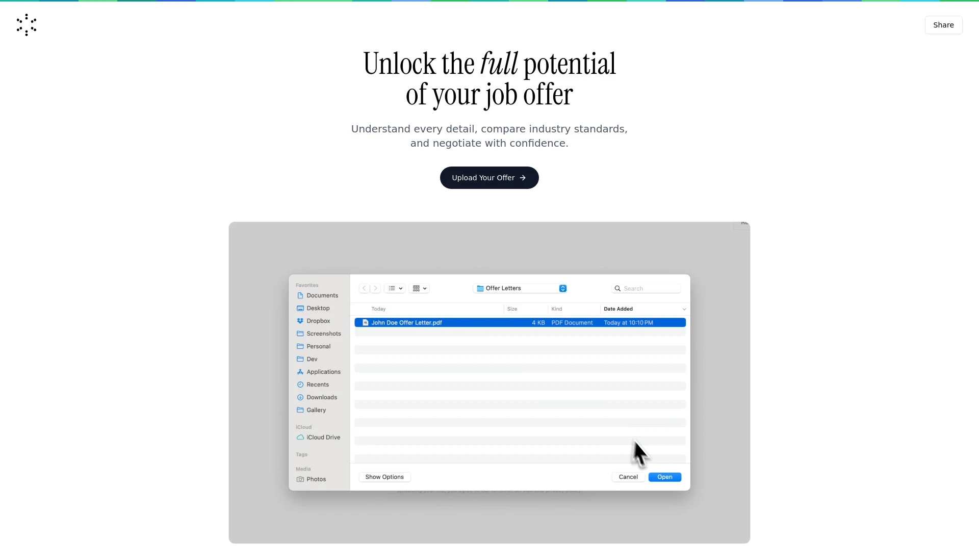 Airdocs AI website preview