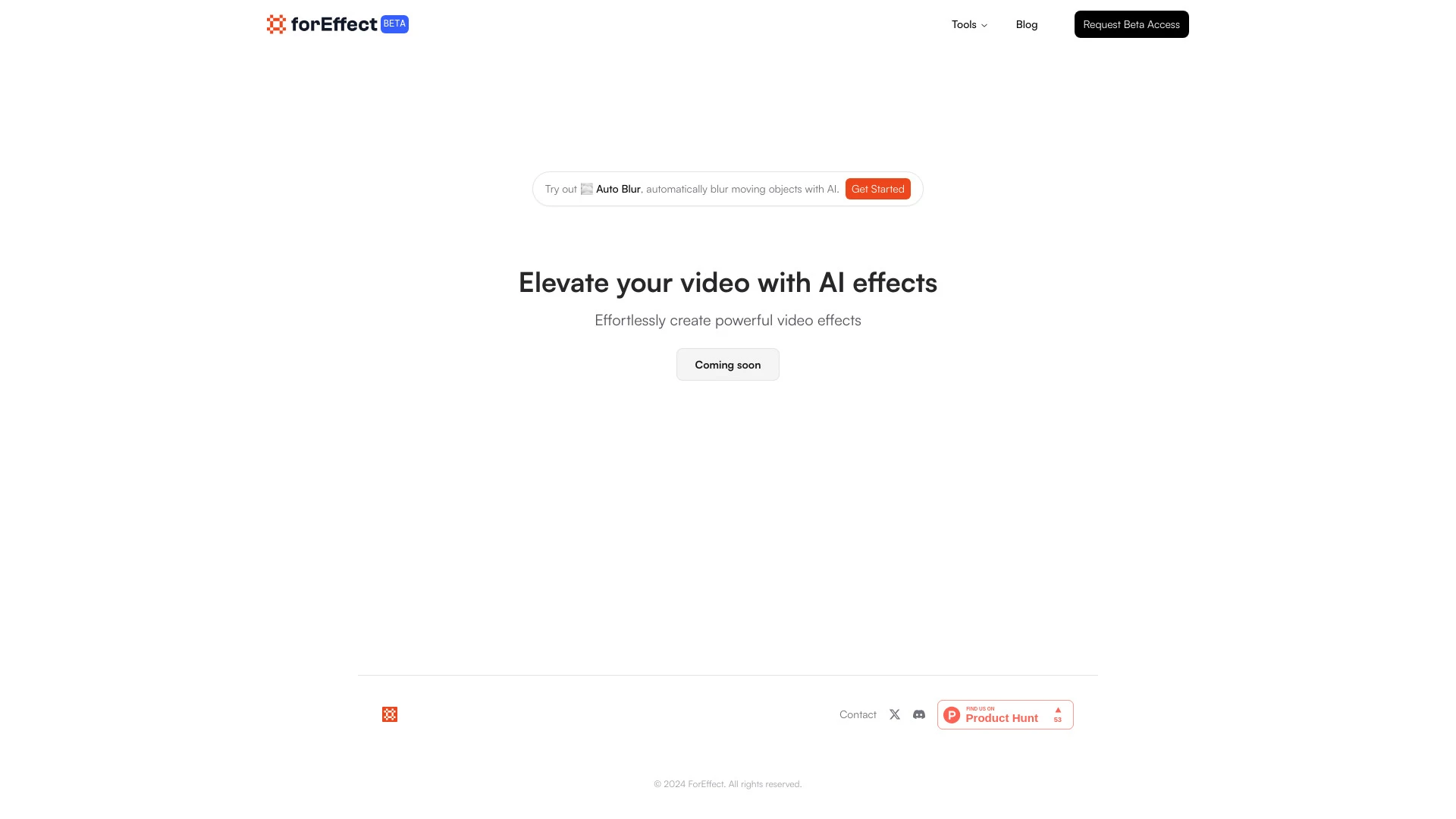 ForEffect website preview