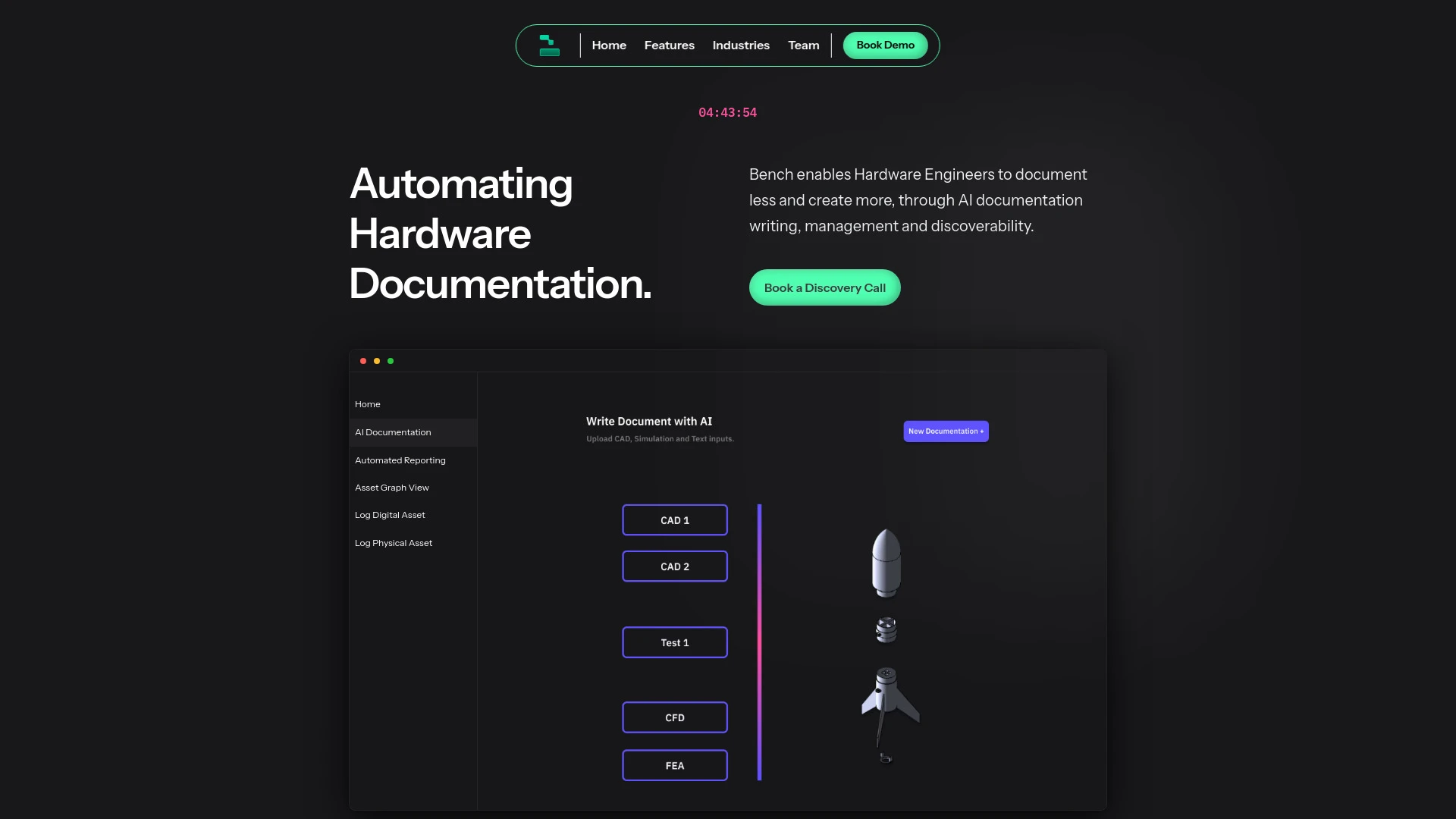 Bench AI Documentation website preview
