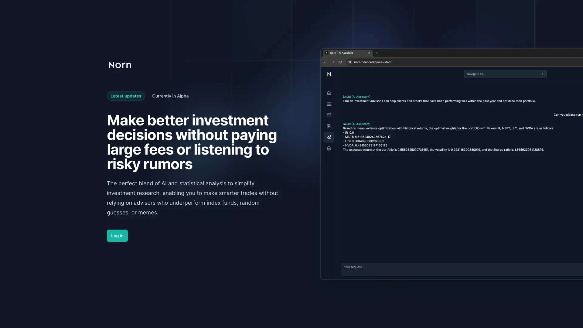 Norn website preview