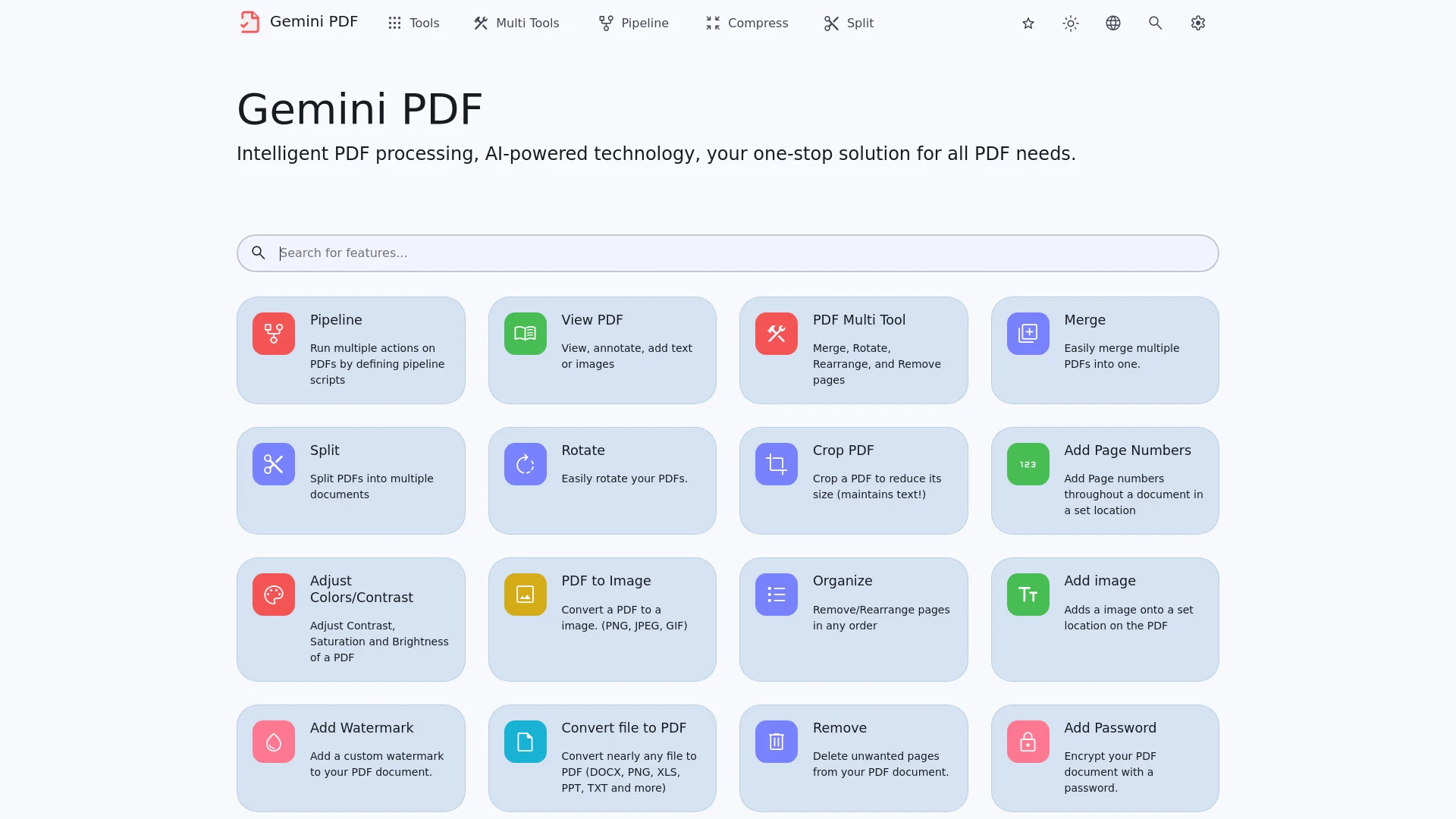 Gemini PDF website preview