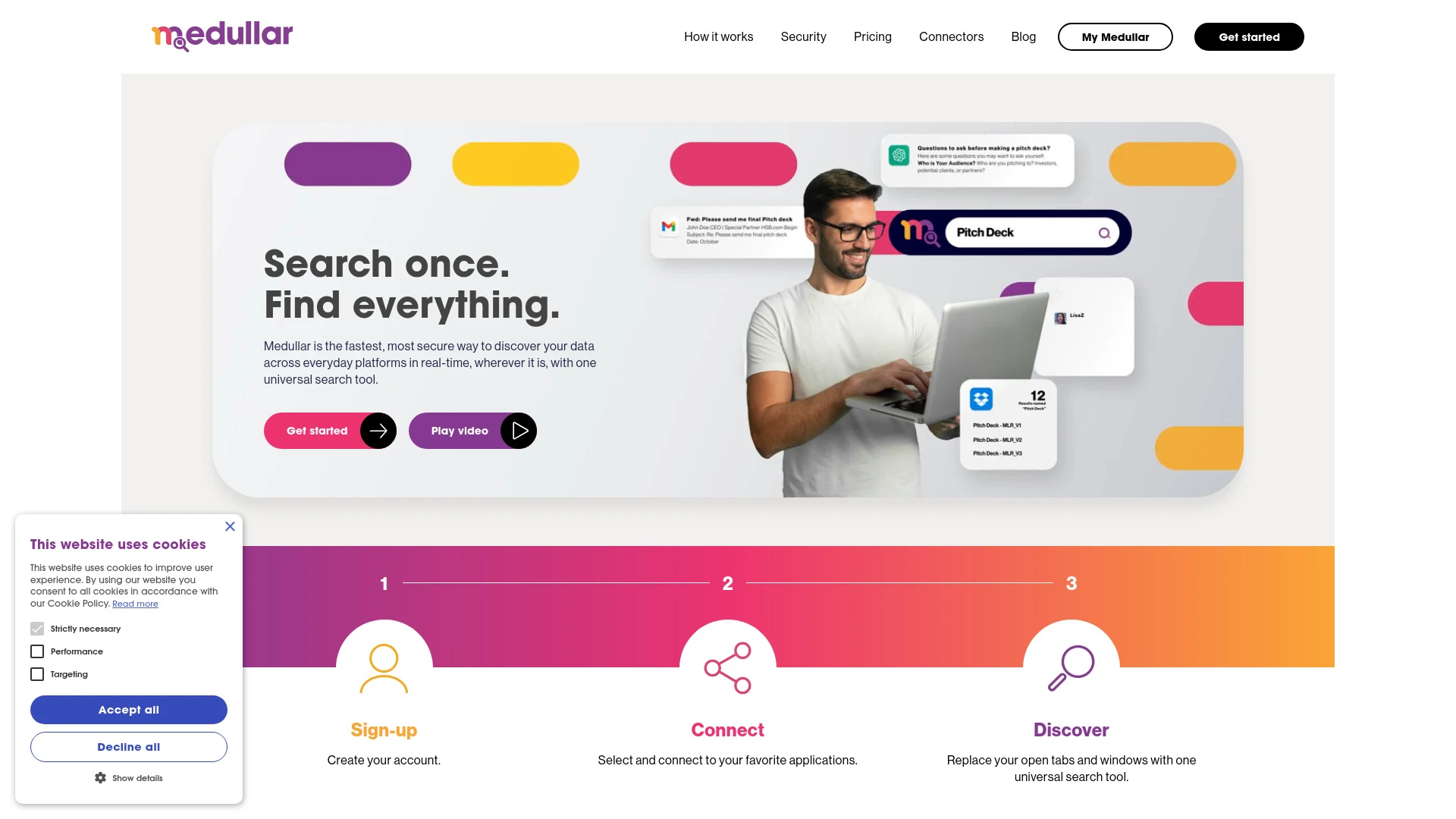 Medullar website preview