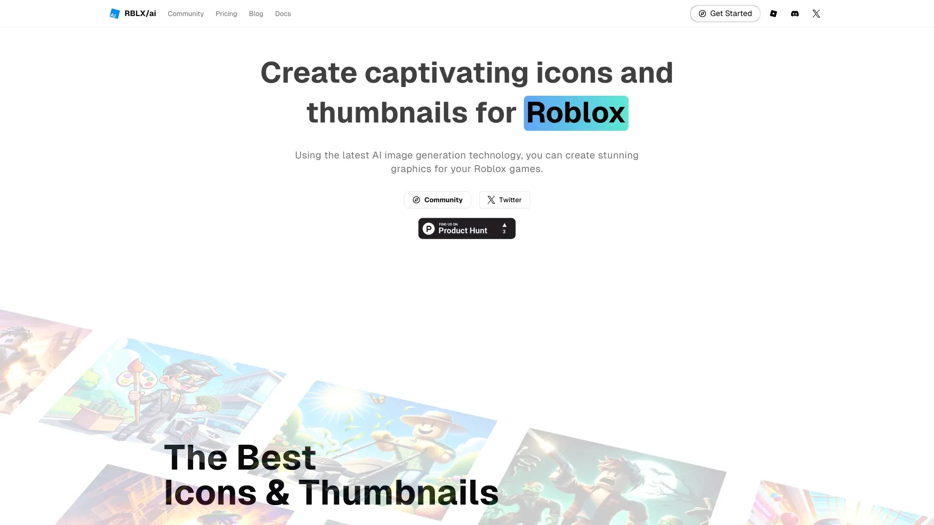 RBLX/ai website preview
