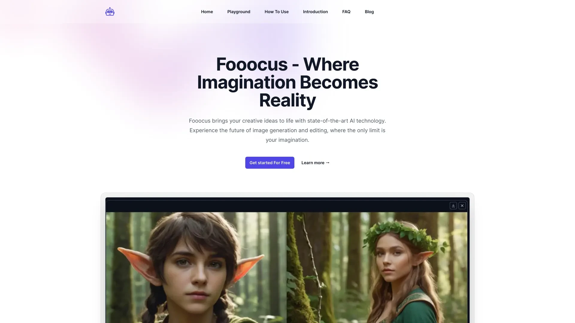 Fooocus website preview