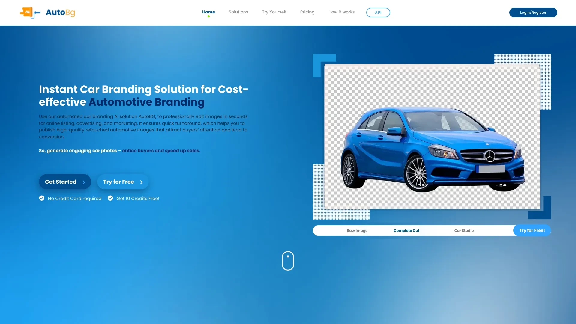 AutoBG website preview