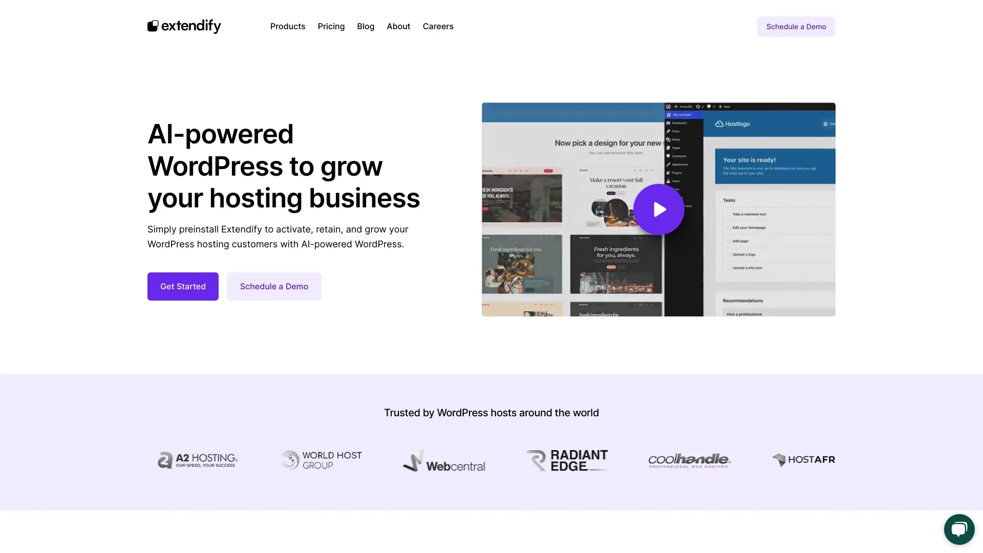 Extendify website preview