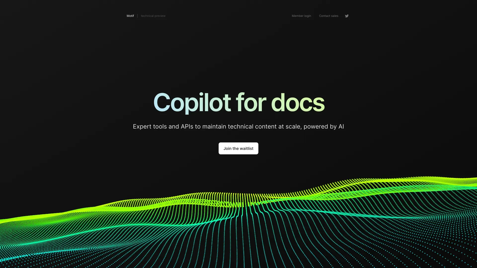 Motif · Copilot for Docs website preview