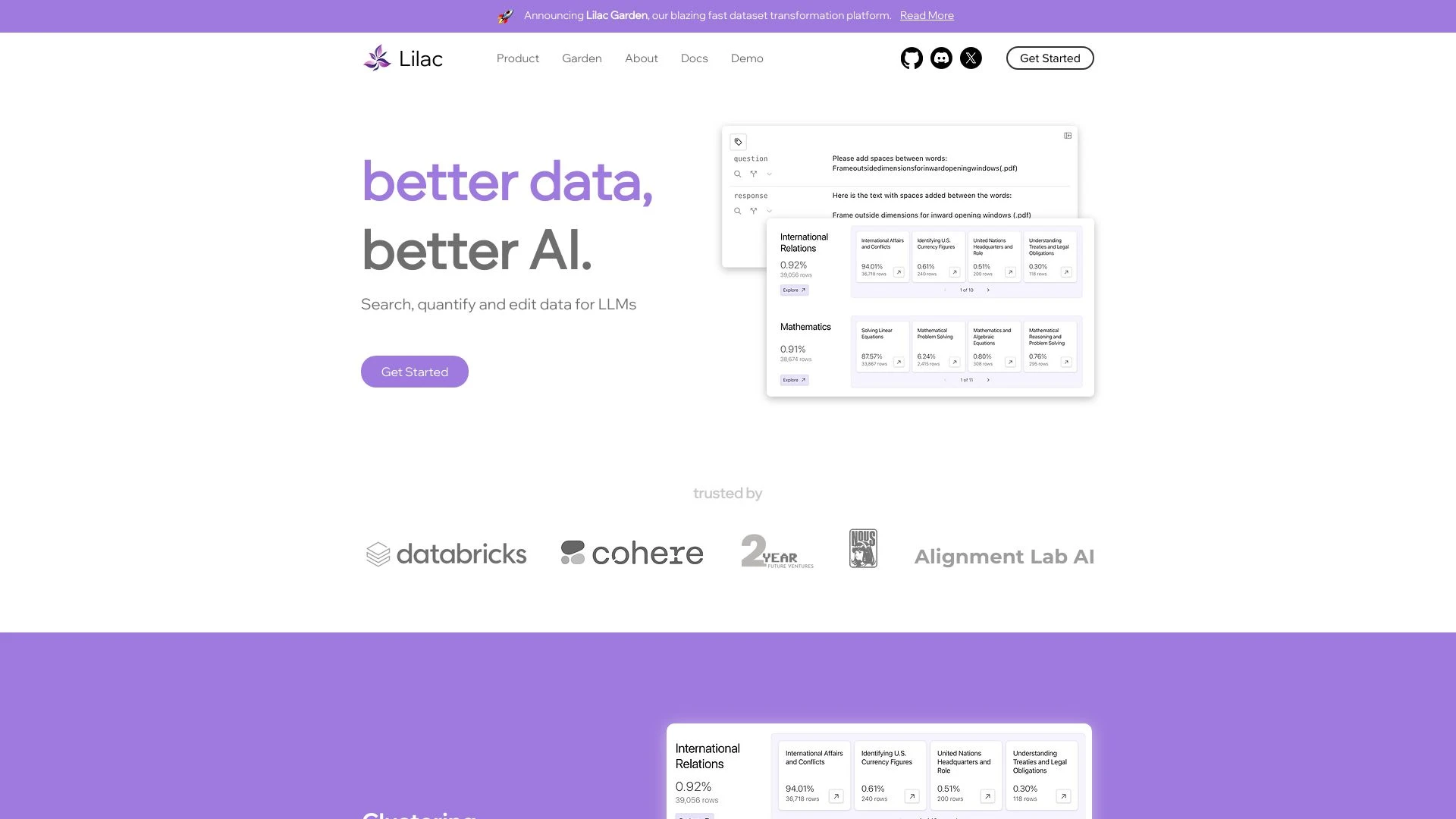 Lilac website preview