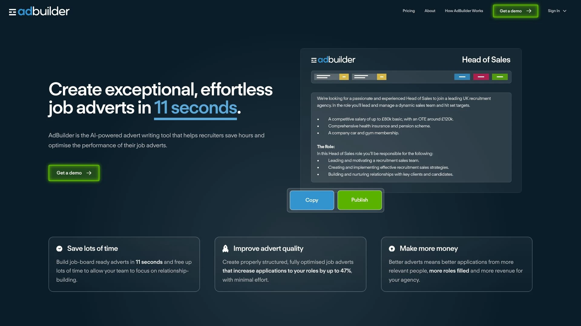 AdBuilder website preview