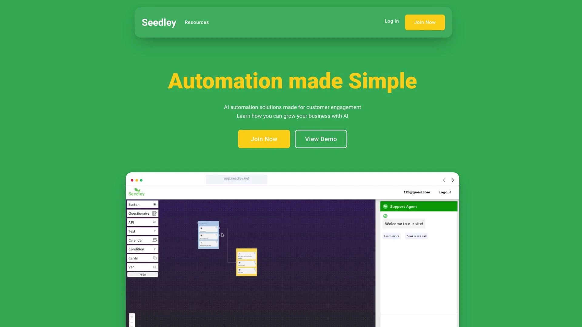 Seedley website preview
