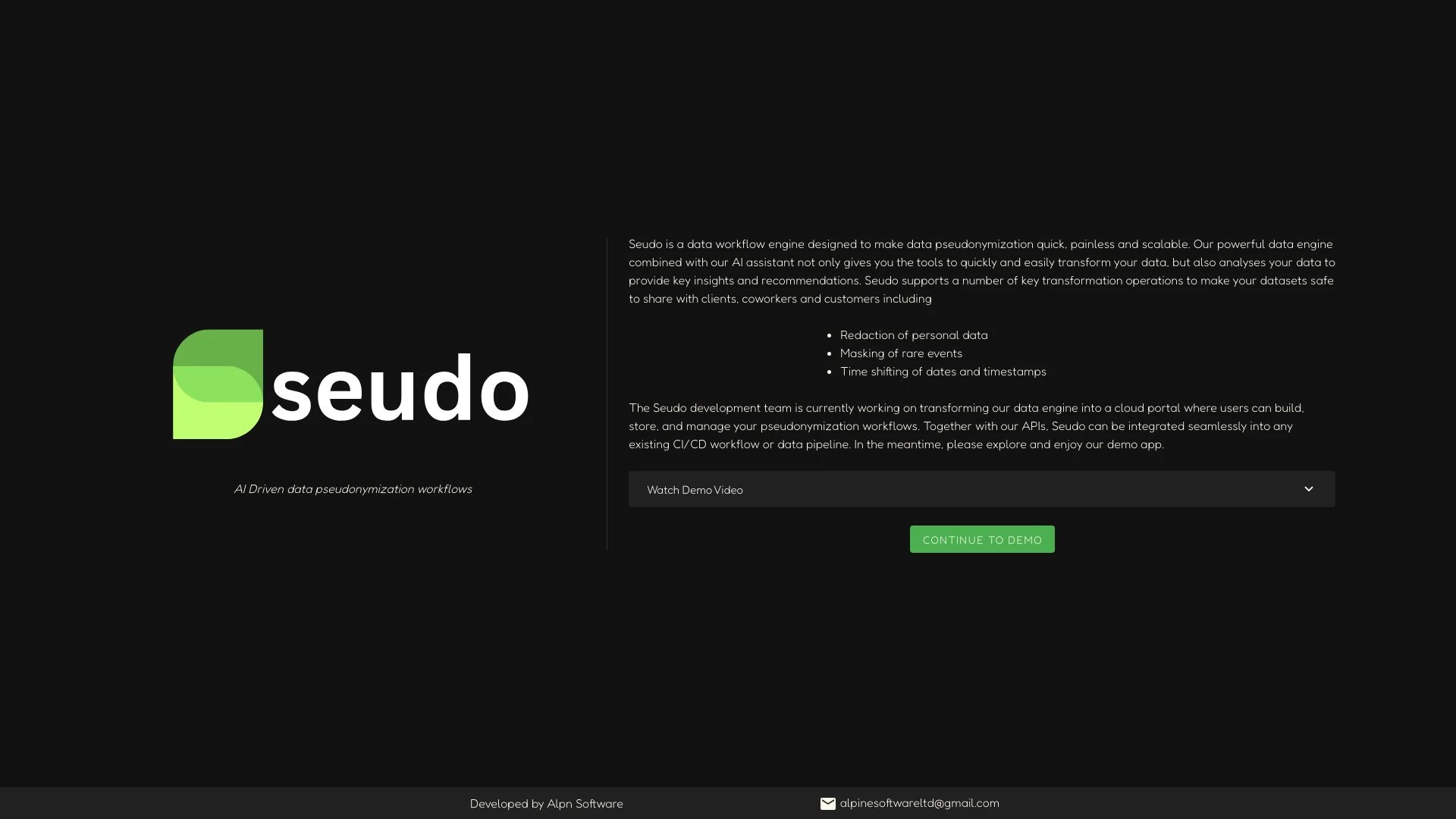 Seudo website preview