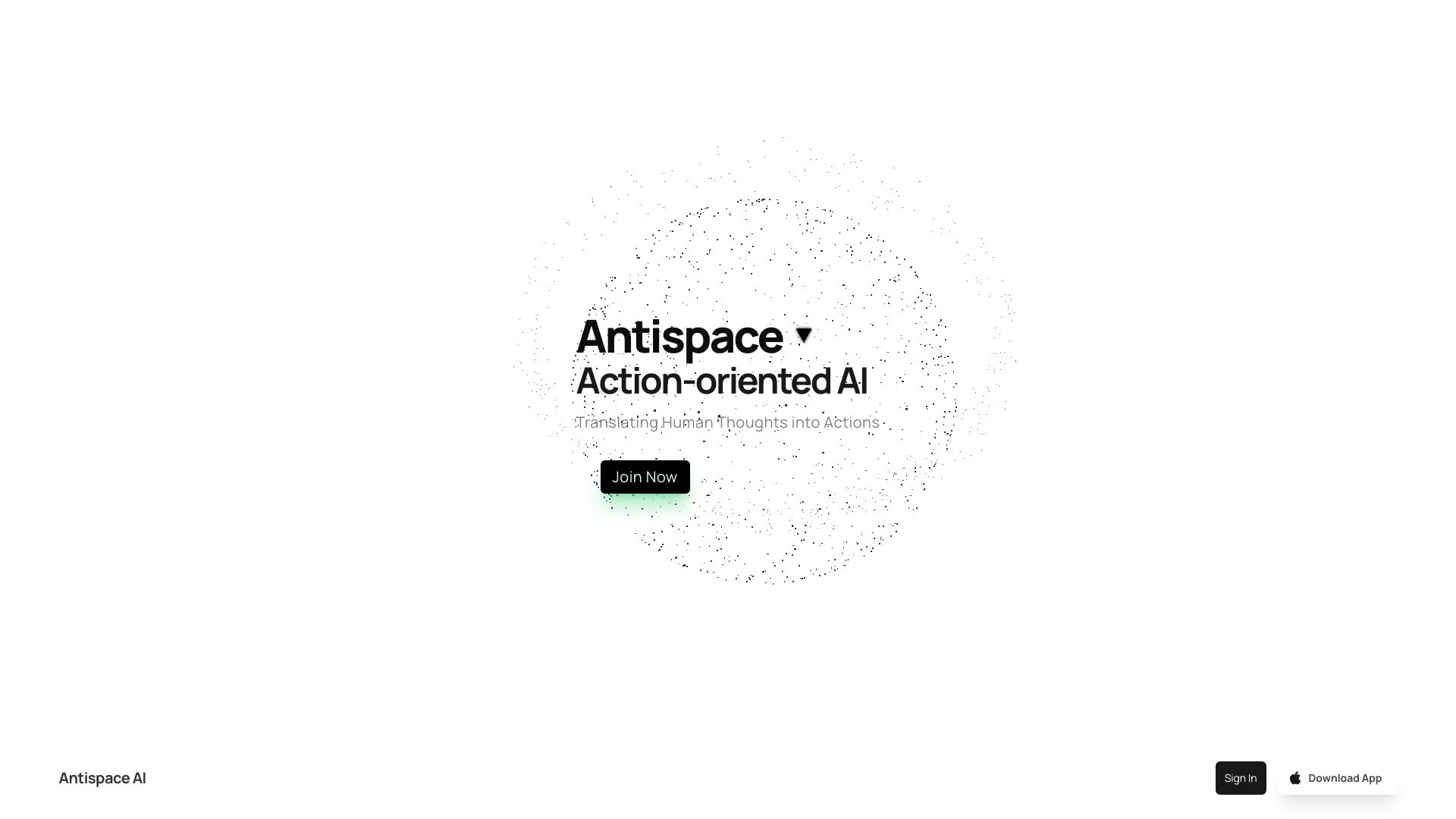 Antispace website preview