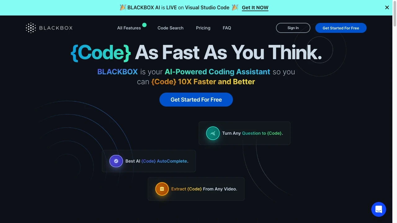 Blackbox website preview