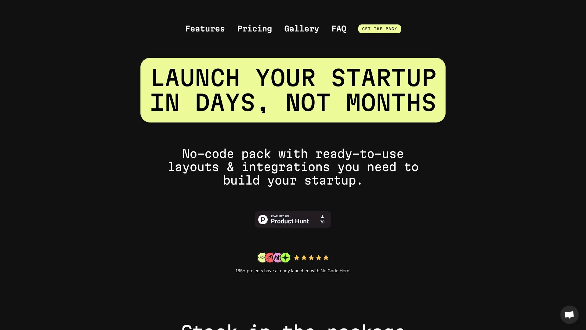 No Code Hero website preview