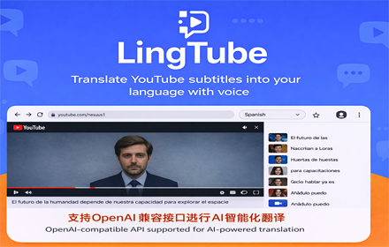 LingTube - YouTube Subtitle Translator & Voice